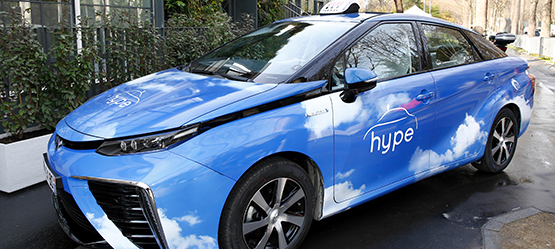Taxiuri alimentate cu hidrogen pe strazile Parisului