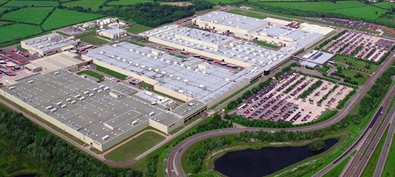 Toyota Motor Manufacturing United Kingdom Ltd., localizata in Burnaston.